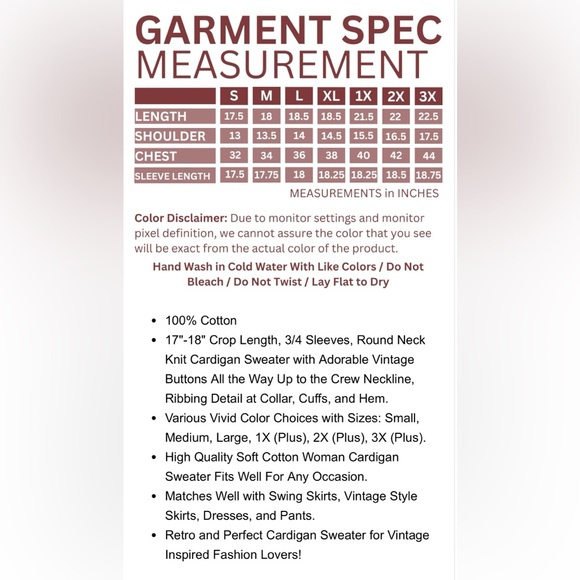 NWT-Red Yemak Cardigan 3x - Picture 2 of 9